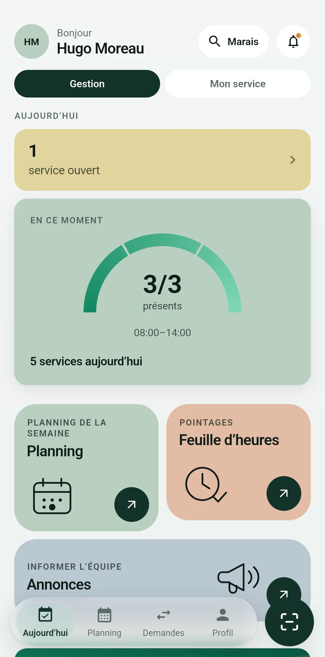 Qui est là, en un coup d’œil